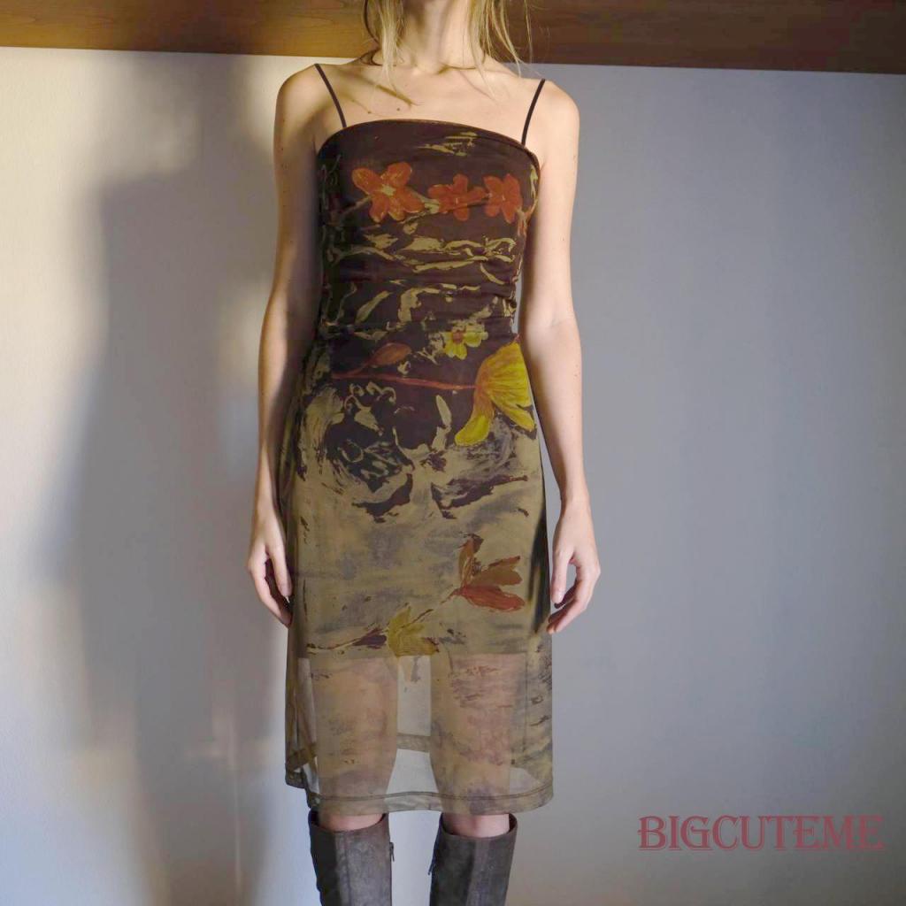 Đầm Lưới Hai Dây Hở Lưng Phong Cách Vintage Thời Trang Mùa Hè Dành Cho Nữ