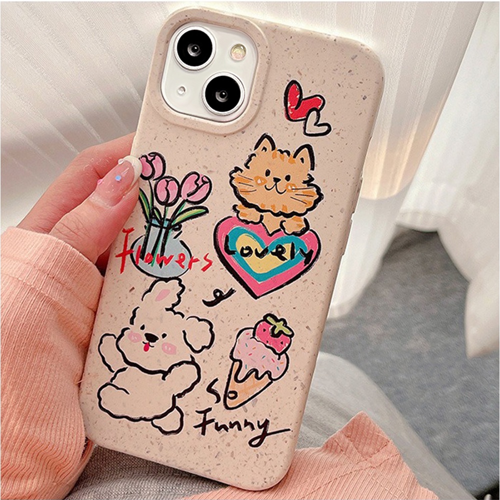 Ốp Điện Thoại TPU Mềm Chống Bụi Bẩn Họa Tiết Graffiti Cho IPhone 11 14 13 12 Pro Max XS XR 7 8 Plus