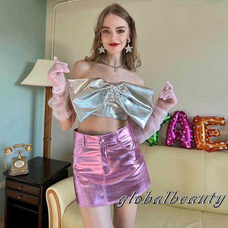 Chân Váy Mini Lưng Cao Dáng Ôm Thời Trang Mùa Hè Quyến Rũ Cho Nữ