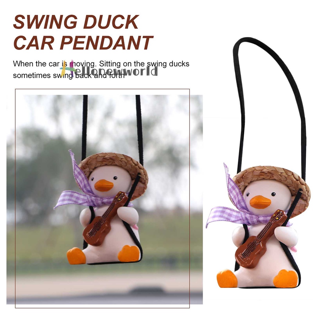 Phụ Kiện Treo Trang Trí Kính Chiếu Hậu Xe Hơi Hình Chú Vịt Hoạt Hình Đáng Yêu