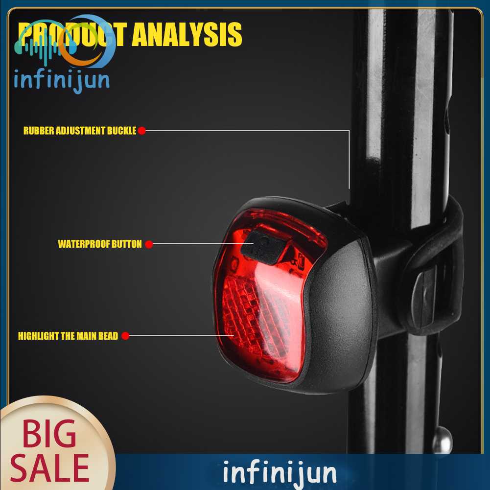 Đèn LED Gắn Yên Sau Xe Đạp Chống Thấm Nước Có Thể Sạc Lại Được