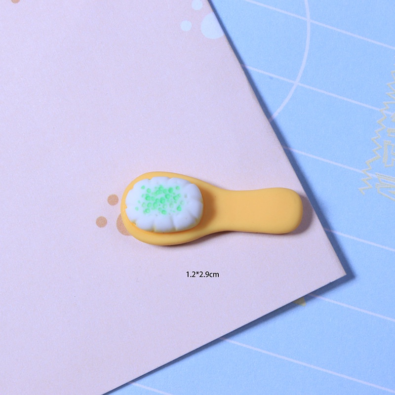 Set 10 Miếng Dán Trang Trí Điện Thoại / Cốc / Bàn Chải Đánh Răng Bằng Nhựa Resin DIY