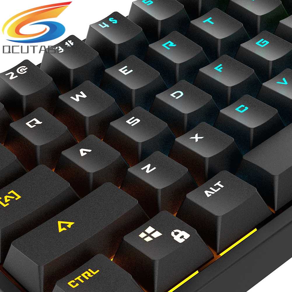 Bàn PhíM Có Dây 61 PhíM Với Led NềN Xanh Lá Cho PC / Laptop