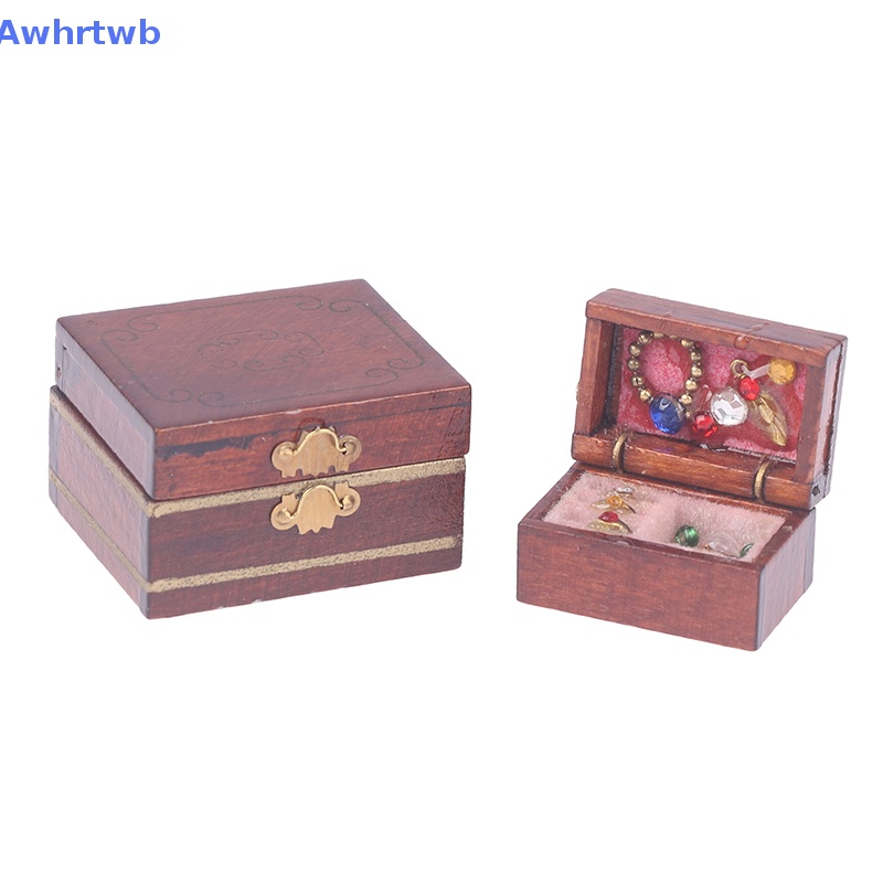 1 Bộ Hộp Trang Sức Mini Cho Nhà Búp Bê Mới