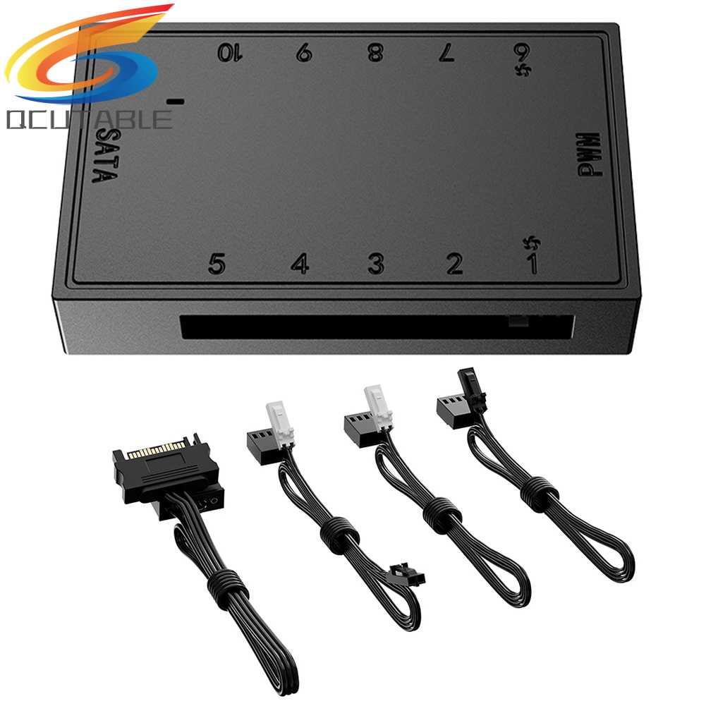 Bộ Chia 1 Ra 10 Cổng 4 Pin PWM SATA Cho Máy Tính Ốp