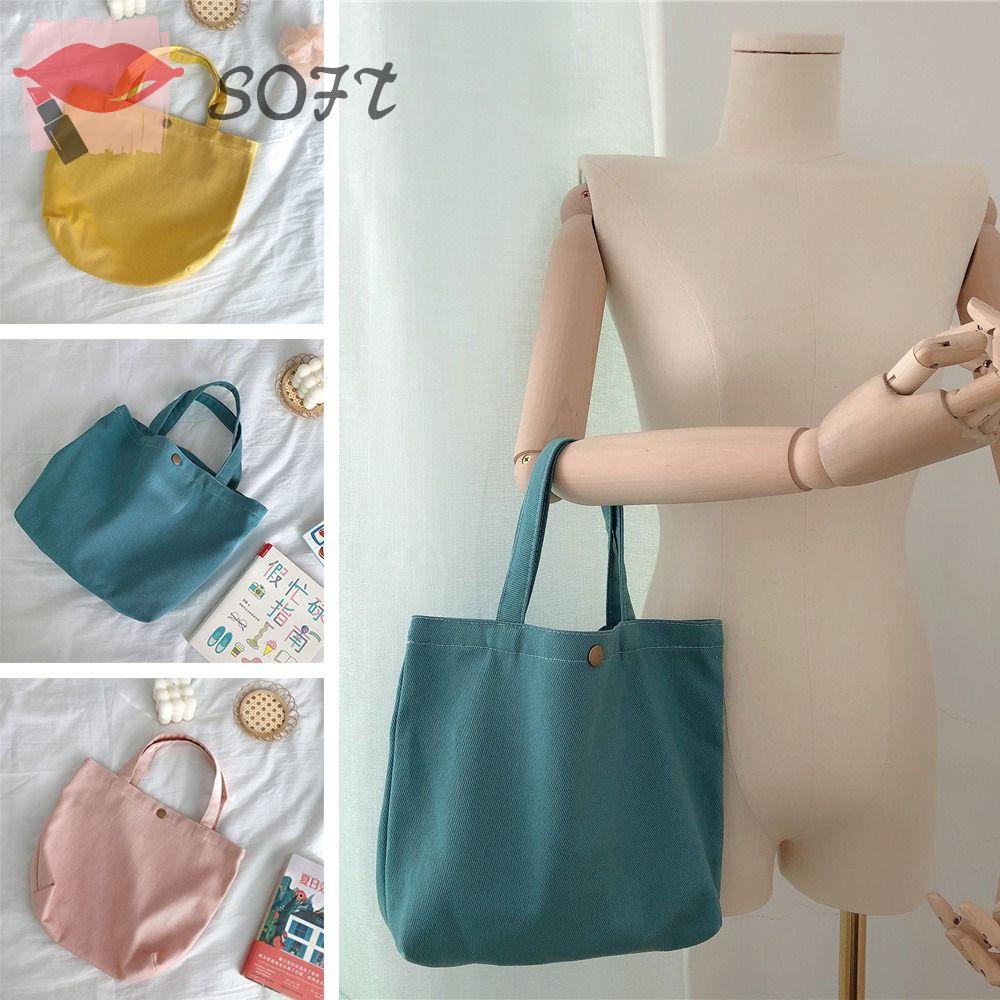 Túi vải Mềm Mại Họa Tiết Sọc Caro Thời Trang Cho Nữ