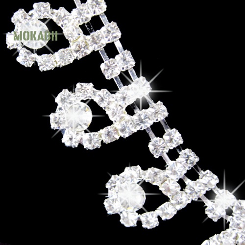 [Mok Abh] Bộ Vòng cổ + Bông Tai Đính Đá Hình Giọt Nước