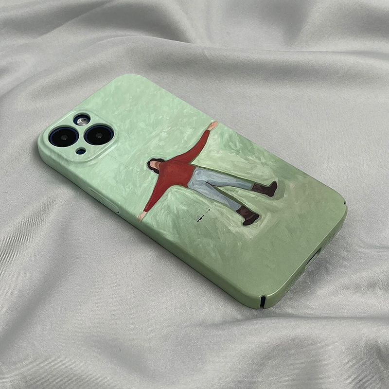 Ốp Điện Thoại Siêu Mỏng Họa Tiết Cỏ Sáng Tạo Cho Iphone 11781412Phim Shell proipone13promax Toàn Diện Độc Quyền O0YB