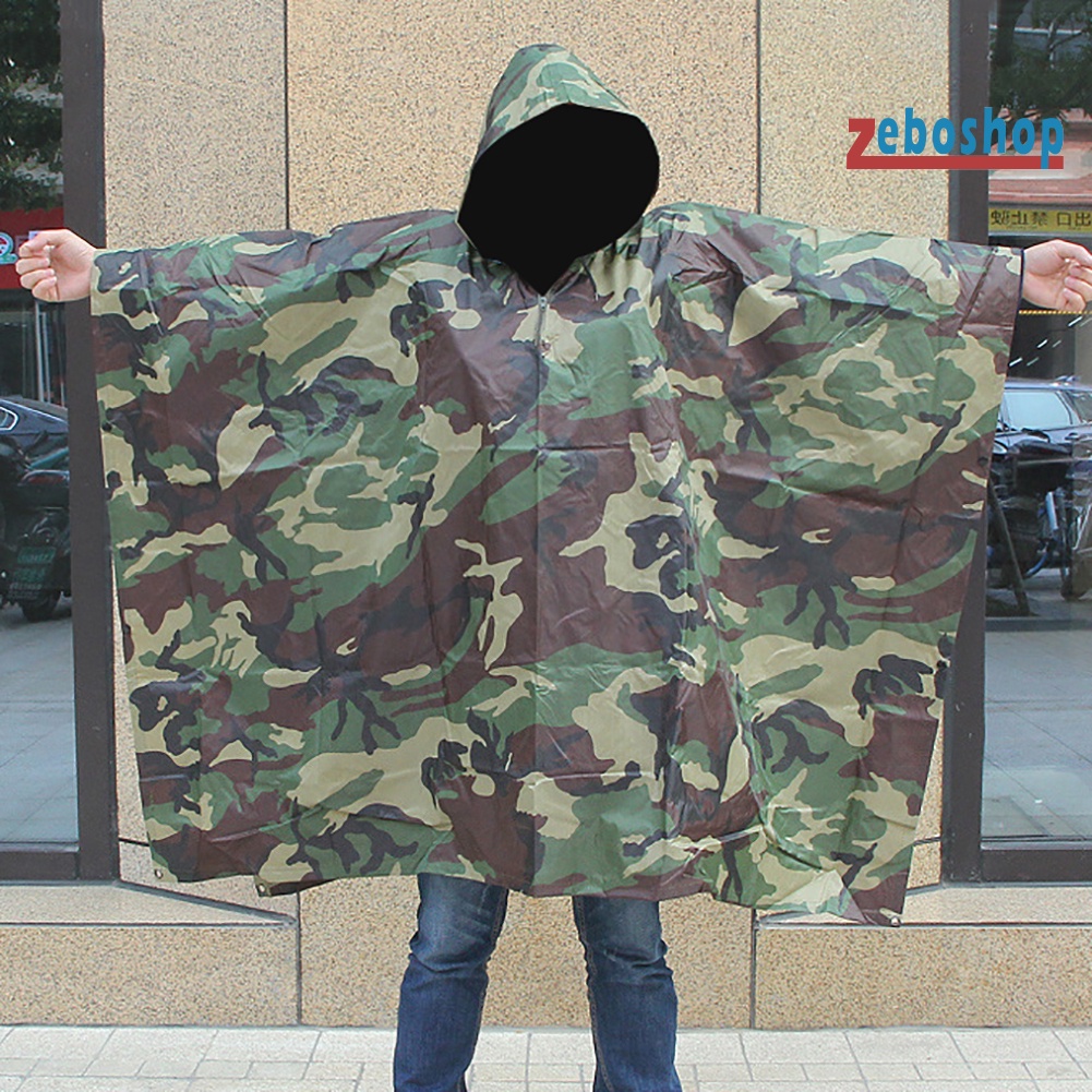 Áo Mưa Họa Tiết Rằn Ri Có Thể Thay Đổi Được Tiện Dụng Cho Nam Và Nữ