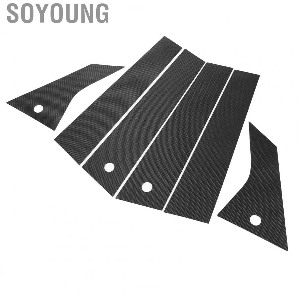 Soyoung Door Window Pillar  Abrasion Resistant C Post Trim High Toughness for Car Accessories