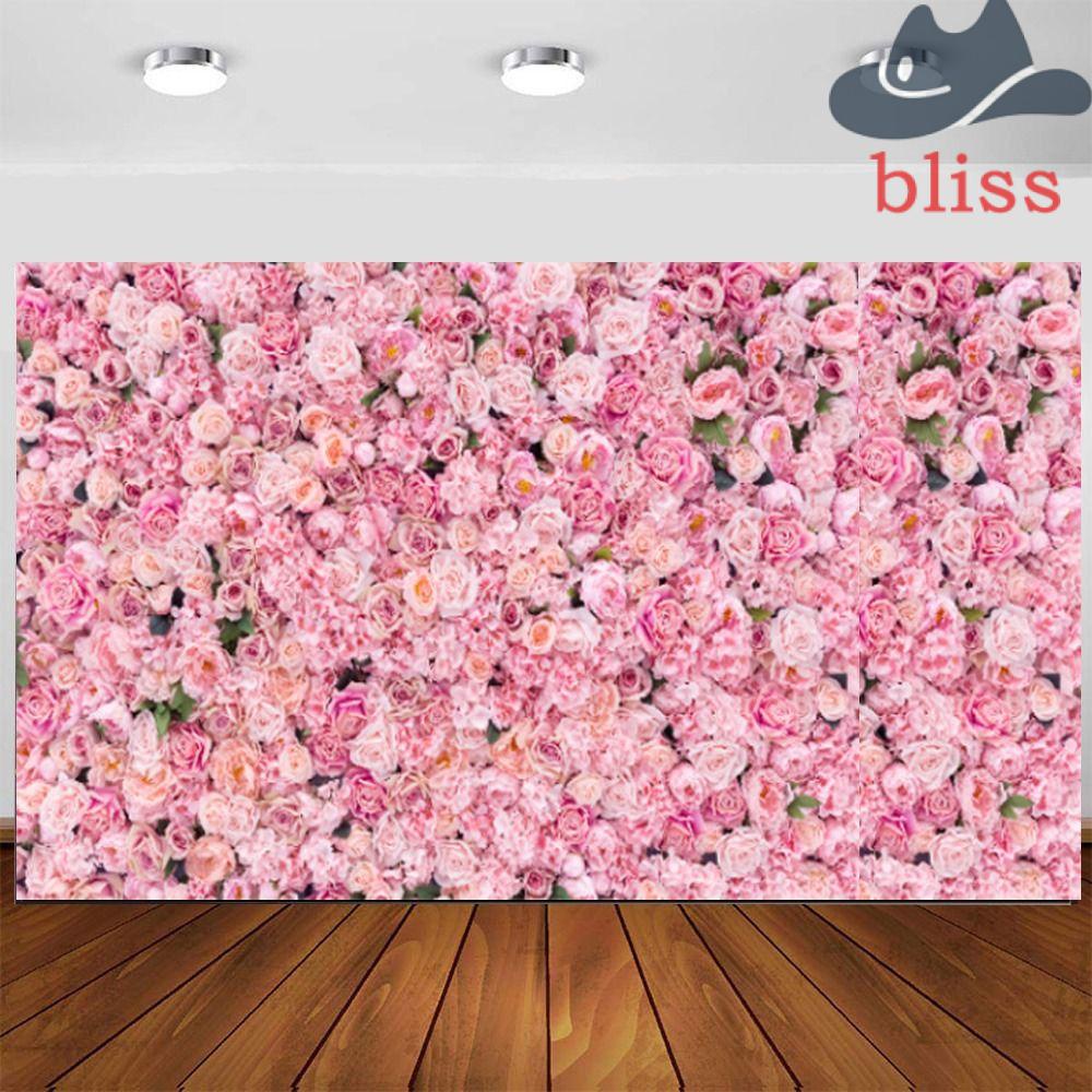 Phông Nền Chụp Ảnh Họa Tiết Hoa Hồng Màu Hồng Siêu Bền Tiện Dụng Cho Tiệc Cưới / Sinh Nhật