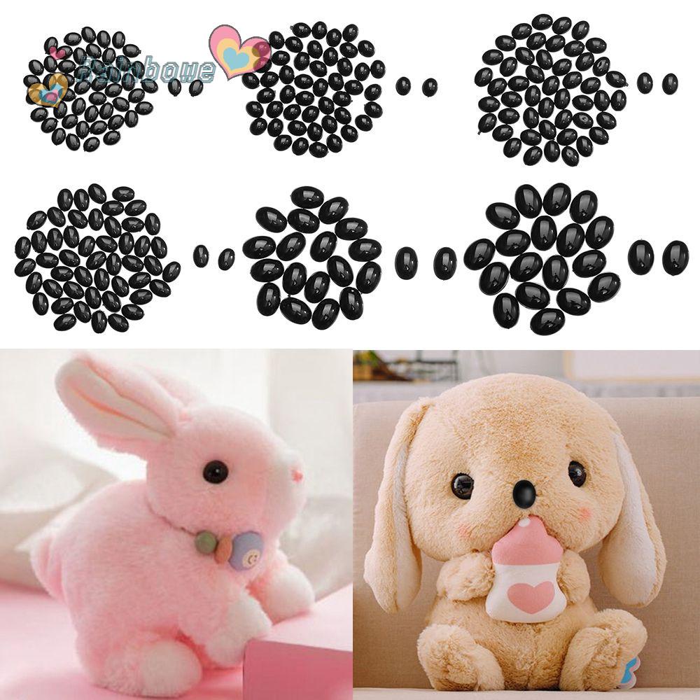 Set 20 / 50 Nút Nhựa Hình Oval Nhiều Màu Cho Búp Bê