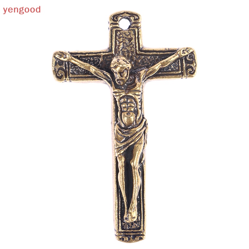 Móc Chìa Khóa Bằng Đồng Thau Hình Thánh Giá Thời Trang Dành Cho Nam