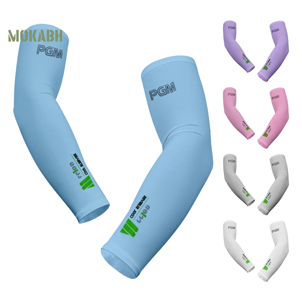 1 Cặp Vỏ Bọc Cánh Tay Đánh Golf PGM Bằng Lụa Lạnh Thoáng Khí Chống Tia UV