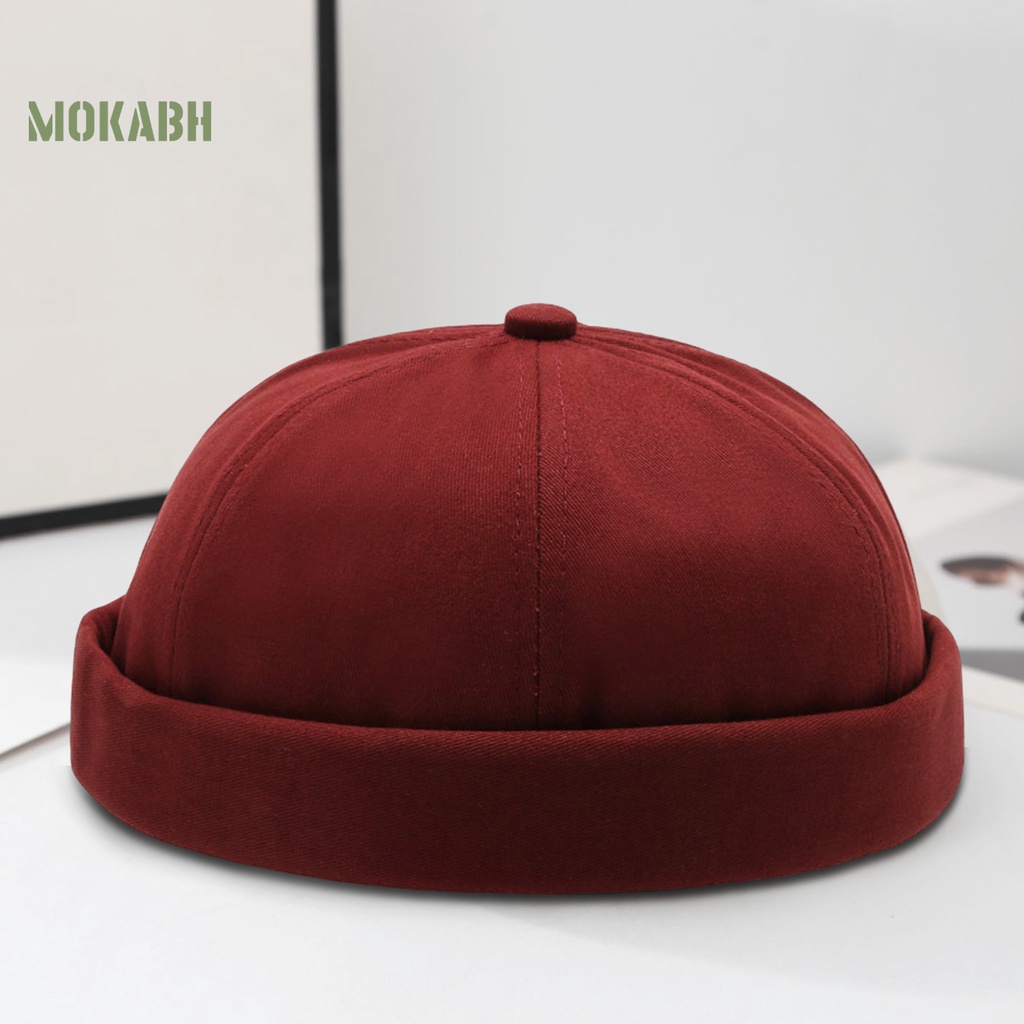 Mũ Beanie Màu Trơn Thoáng Khí Không Vành Phong Cách Hip Hop Đường Phố Cho Nam Và Nữ [Mok Abh]