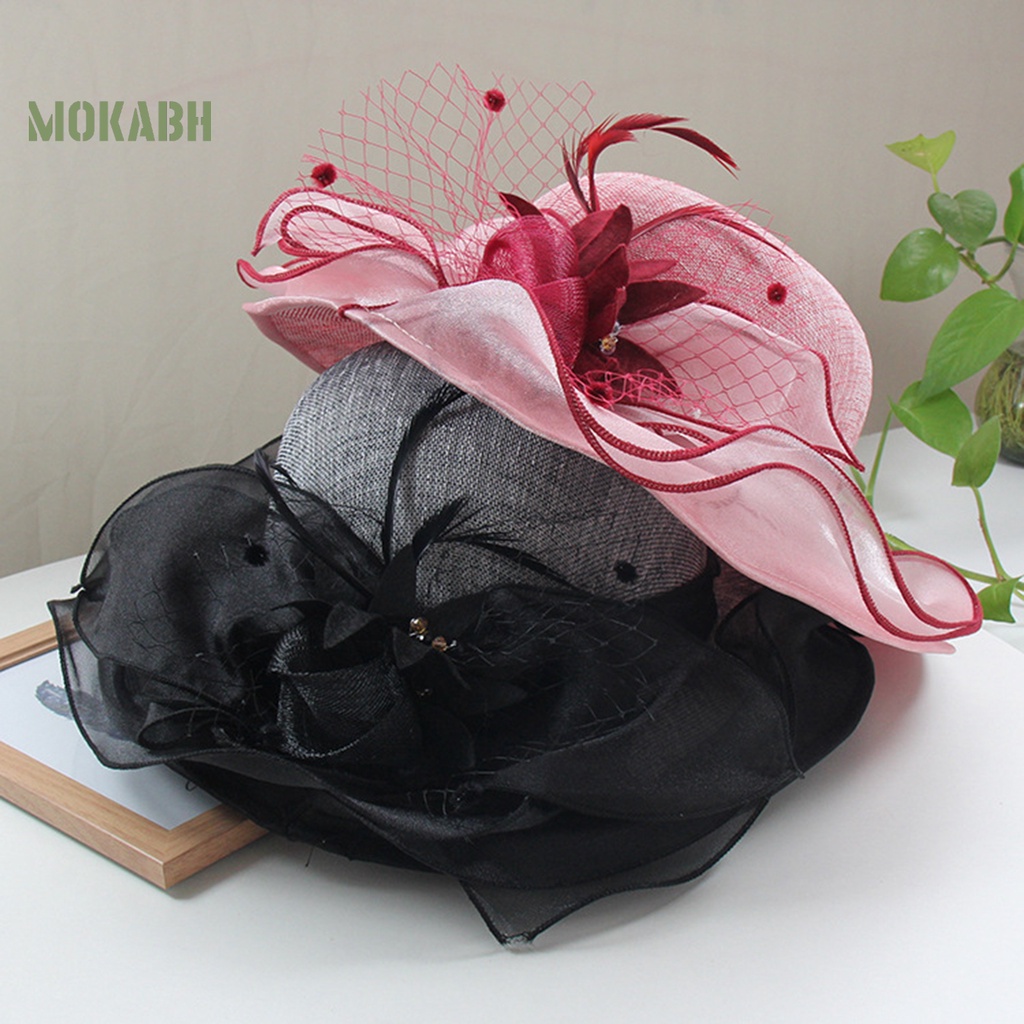 Nón Rộng Vành Chống Tia UV Thoáng Khí Siêu Nhẹ Họa Tiết Lông Vũ Thời Trang Đi Biển Mùa Hè Cho Nữ