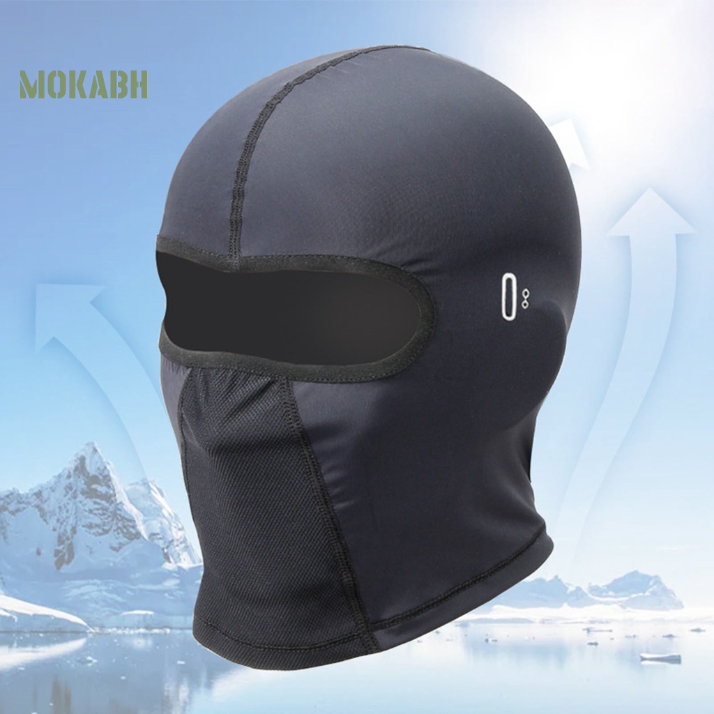 [Mok Abh] Khăn Choàng Co Giãn Thoáng Khí Nhanh Khô Chống Nắng Bảo Vệ Toàn Diện Màu Trơn Dùng Khi Đi Xe Máy Trượt Tuyết Ngoài Trời