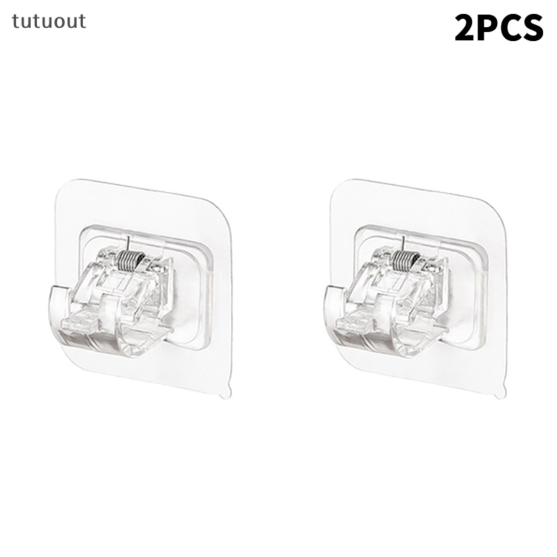 Móc Treo Thanh Treo Rèm Tự Dính Không Cần Đóng Đinh Tiện Dụng