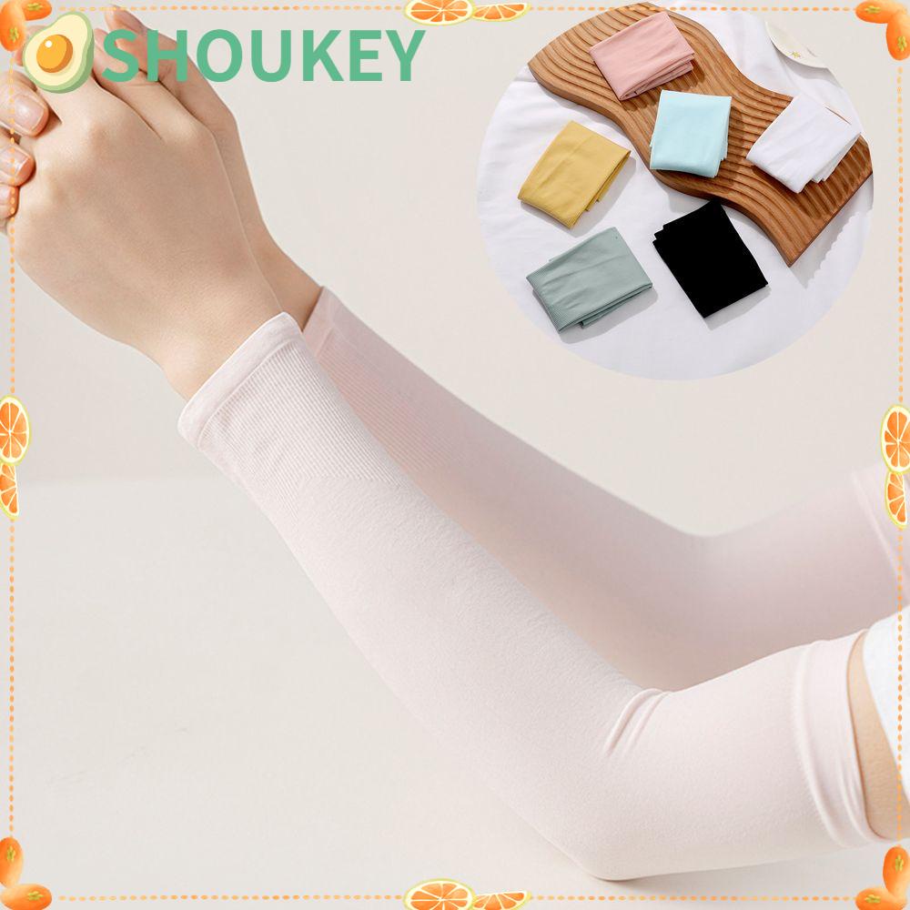 Găng Tay Chống Nắng Và Tia UV Bằng Vải Lụa Lạnh Thời Trang Thể Thao Ngoài Trời Dành Cho Trẻ Sự