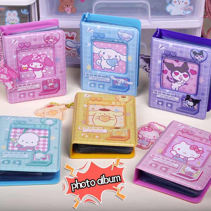 Sổ Tay Mini Sanrio Dễ Thương Có Lỗ Treo / Thẻ 3-Inch