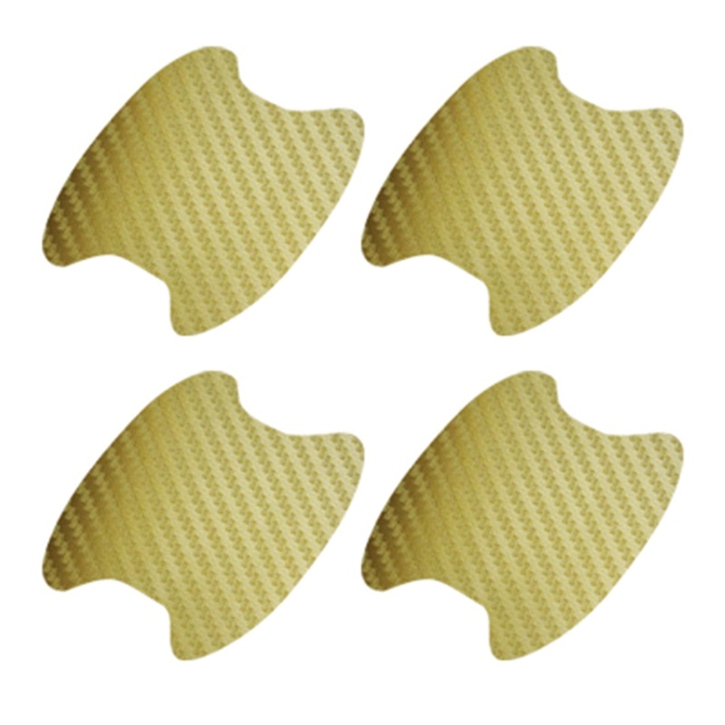 Phim Dán Tay Cầm Cửa Xe Hơi Bằng Sợi Carbon Chống Trầy Xước Tiện Dụng 4 Cái