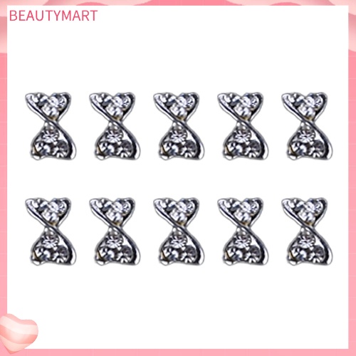 Bộ 10 HạT ĐíNh Trang Trí MóNg HìNh Nơ 3D