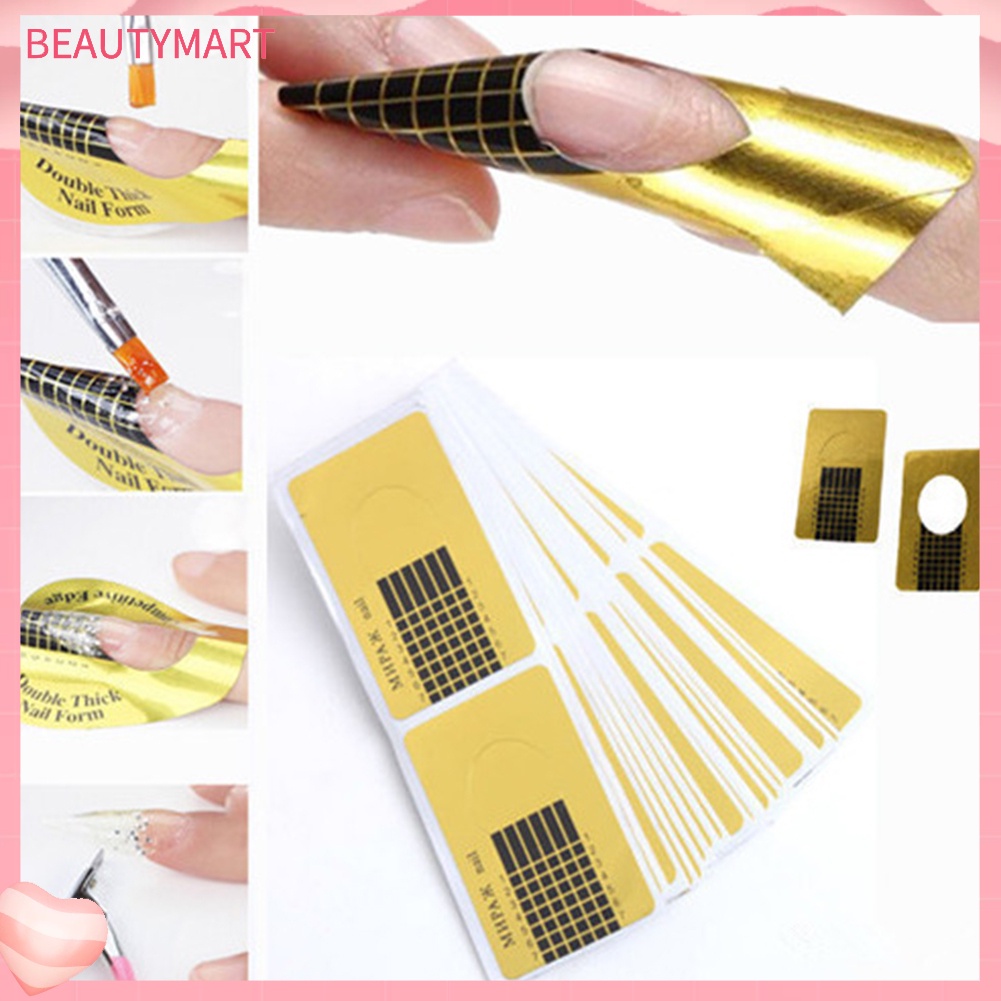 Bộ 100 Giấy Nối Dài Móng Tay Hình Vuông Tiện Dụng