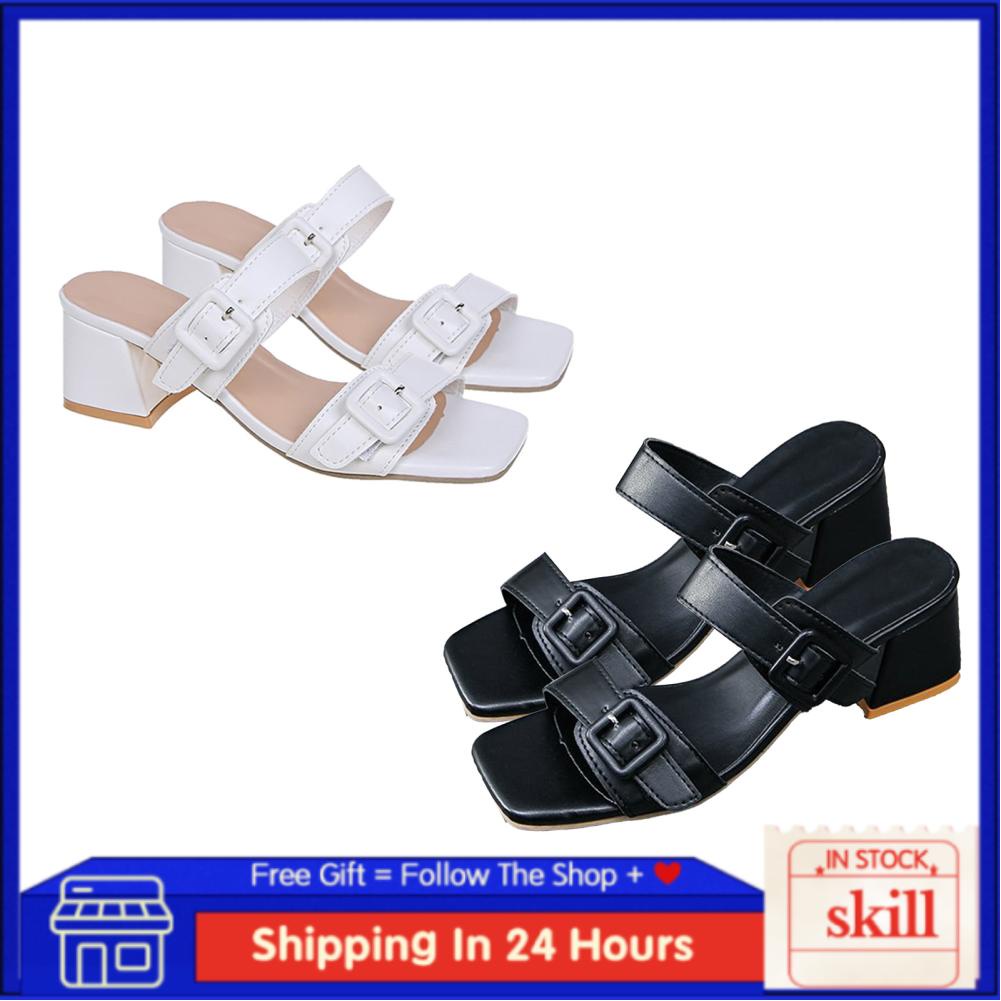 Skill Women Heeled Sandals  Soft Summer Elegant Slip Resistant for Lady Club