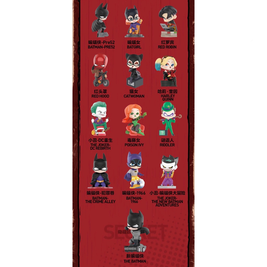 Mô Hình Búp Bê Gotham City Series Popmart Dễ Thương Dùng Làm Quà Tặng Cho Bạn Bè