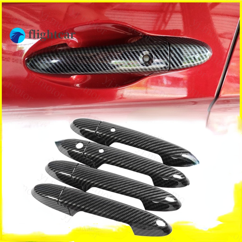 Ốp Bọc Tay Nắm Cửa Xe Hơi Honda City GN 2020-2022 Bằng Sợi Carbon