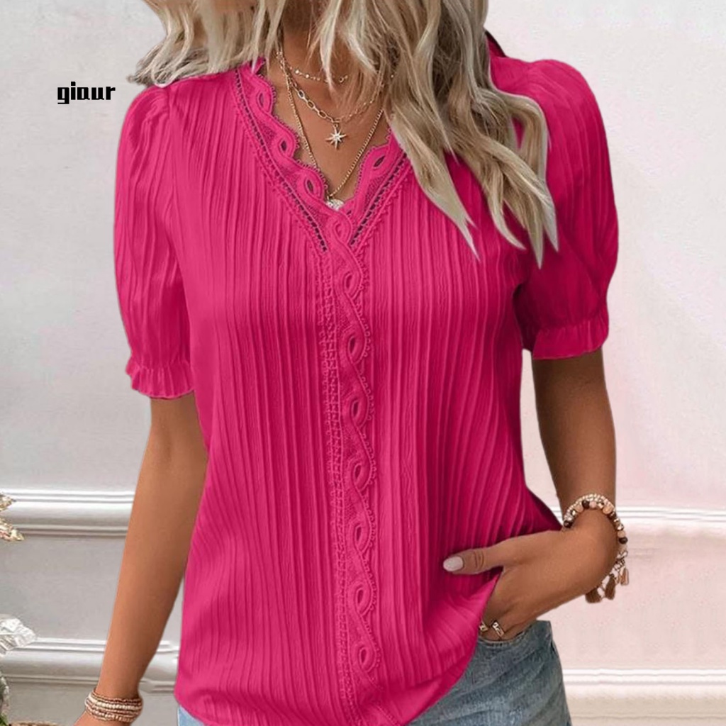 Áo Thun Mùa Hè Khoét Lỗ Cho Nữ