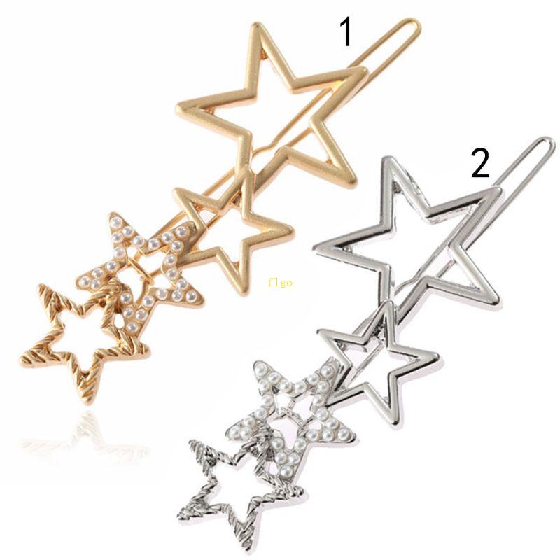 Flgo Ghim Cài Áo Hình Ngôi Sao Năm Cánh Đính Ngọc Trai Nhân Tạo Nhỏ Tối Giản Cho Nữ