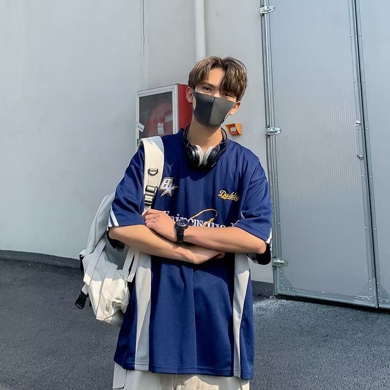 Áo Thun Tay Ngắn Cổ Chữ V Thêu Họa Tiết Phong Cách Mỹ Thời Trang Mùa Hè 2023