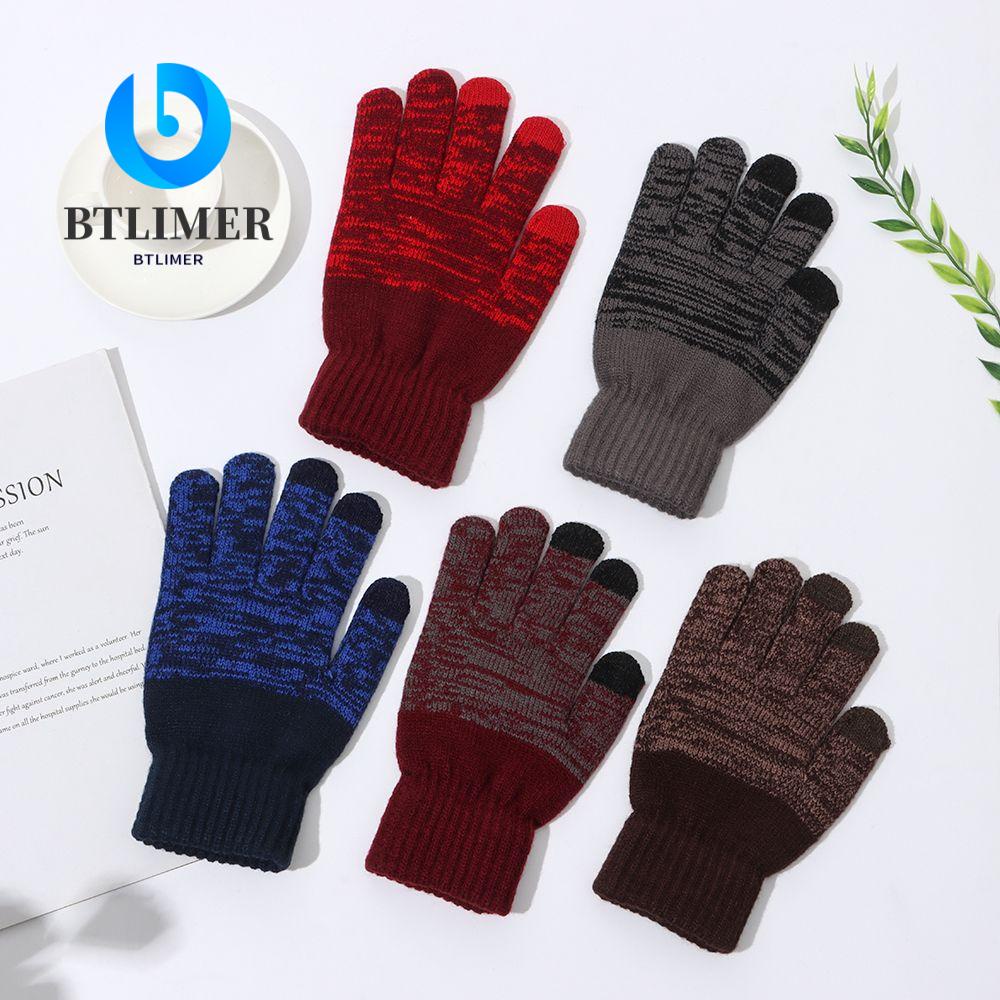 Găng Tay Dệt Kim Nhung Co Giãn Giữ Ấm Cánh Tay Khi Lái Xe