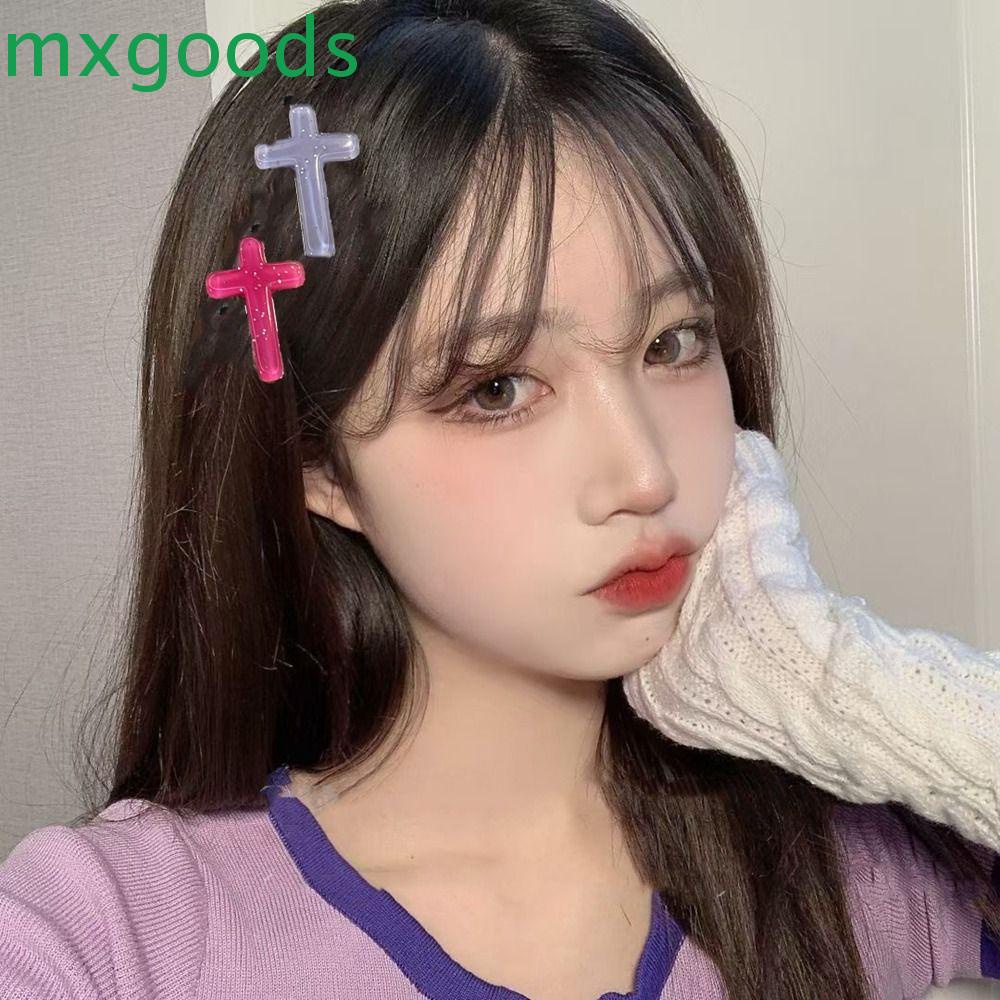 Kẹp Tóc Hình Ngôi Sao / Chữ Thập Lấp Lánh Phong Cách Harajuku Cổ Điển Cho Nữ