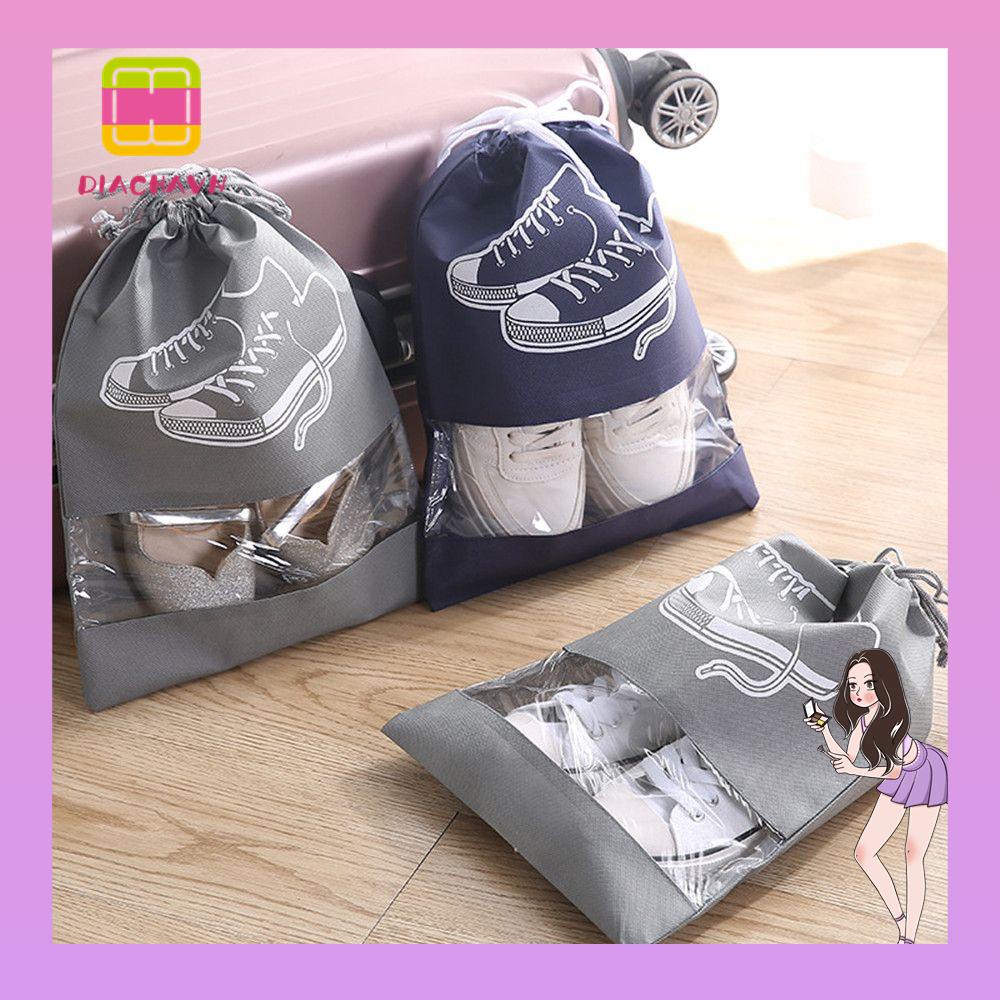 Set 1 / 5 Túi Đựng Giày Bằng Vải Không Dệt Tiện Dụng