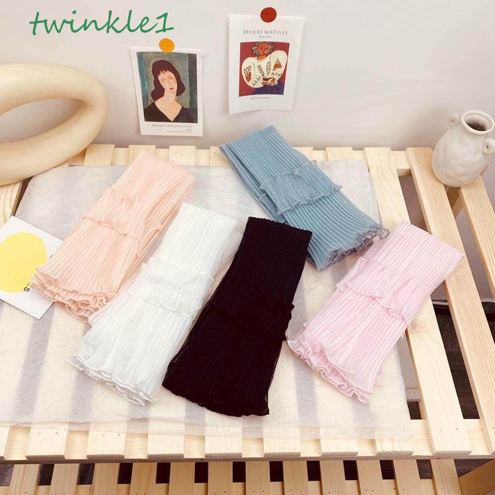 Găng Tay Lưới Hở Ngón Chống Tia UV Phối Ren Thanh Lịch