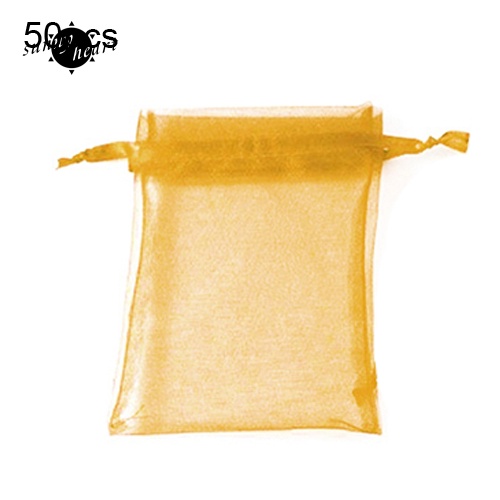 Sunnyheart Set 50 Túi Đựng Quà Tặng / Trang Sức Tiện Dụng Cho Lễ Hội / Đám Cưới