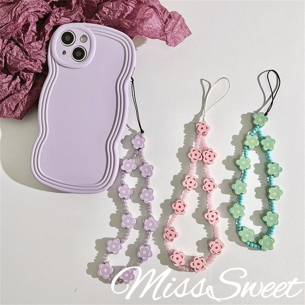 DIY Contrasting Handmade Beaded Chain Pendant With Creative Girl Style Mobile Phone Strap