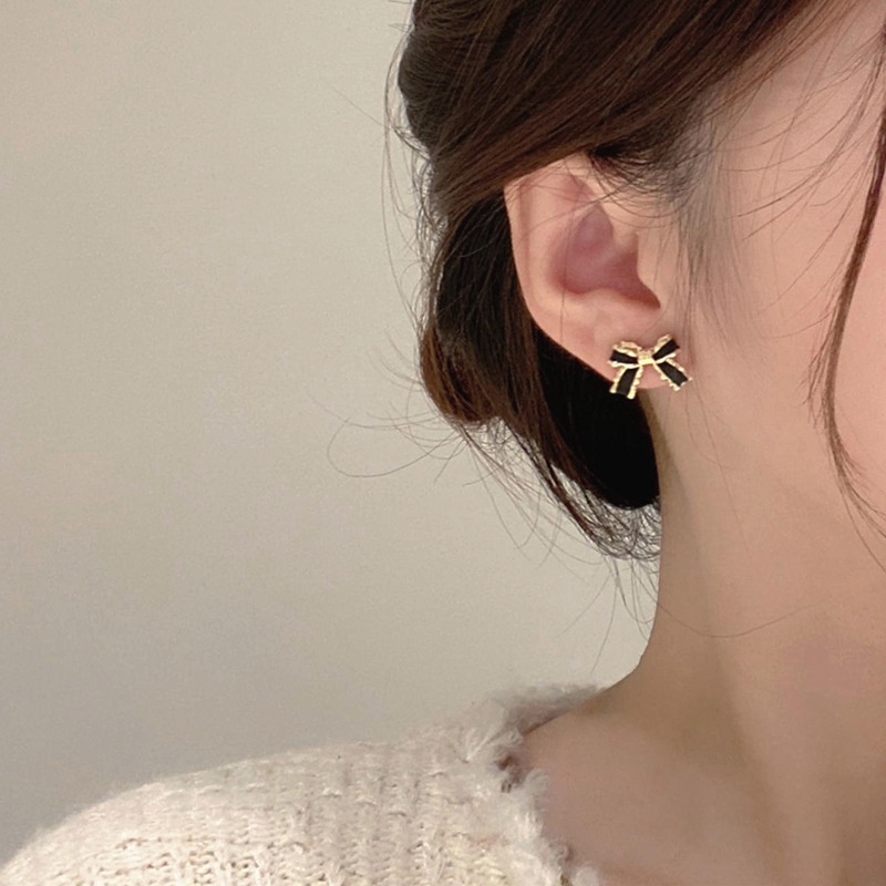 Bông Tai Đính Nơ Xinh Xắn Dành Cho Nữ