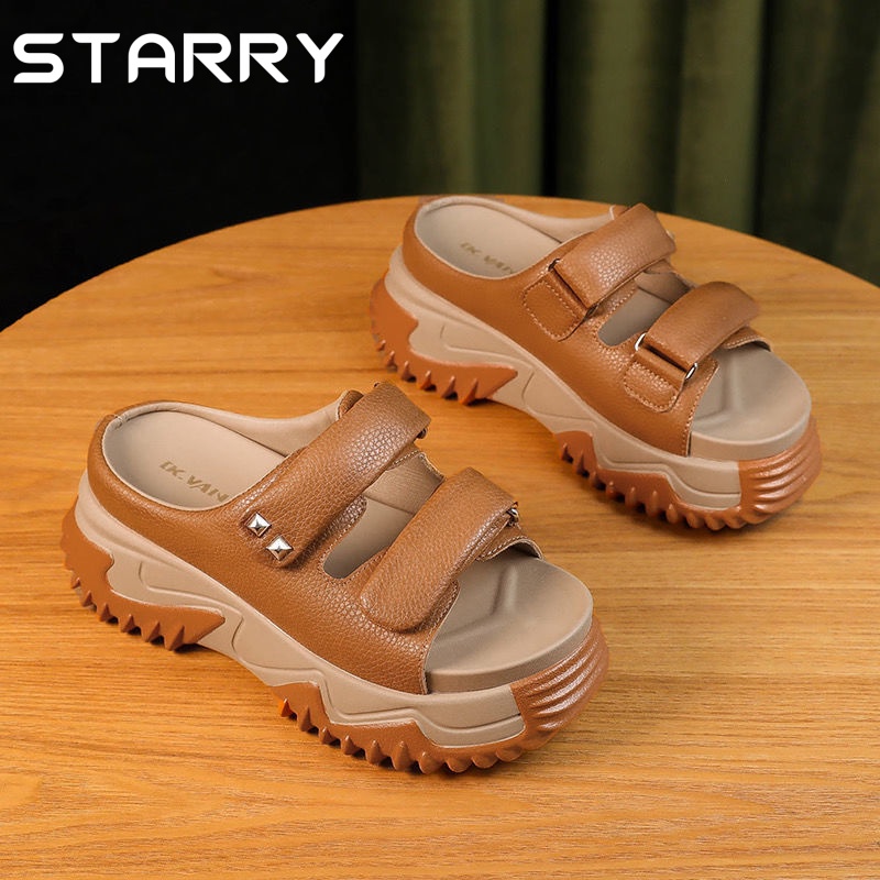 STARRY dép sandal nữ dép quai hậu nữ dép nữ đế cao dép bánh mì 2023NEW 060514