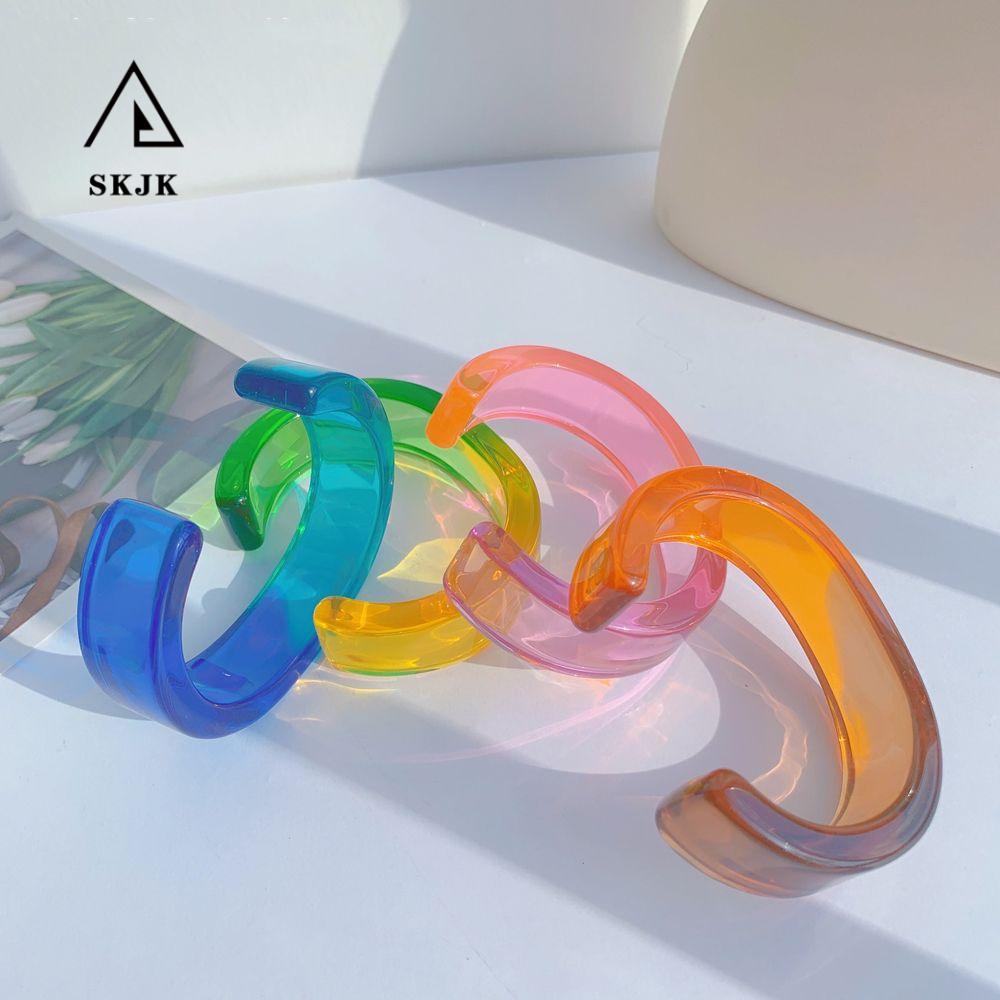 Vòng Đeo Tay Dạng Hở Màu Gradient Thời Trang Dành Cho Nữ