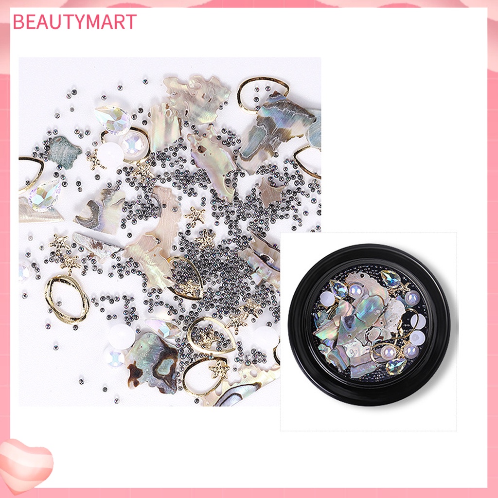 1 Hộp Đá Vỏ Sò Đính Trang Trí Móng Tay Dễ Sử Dụng