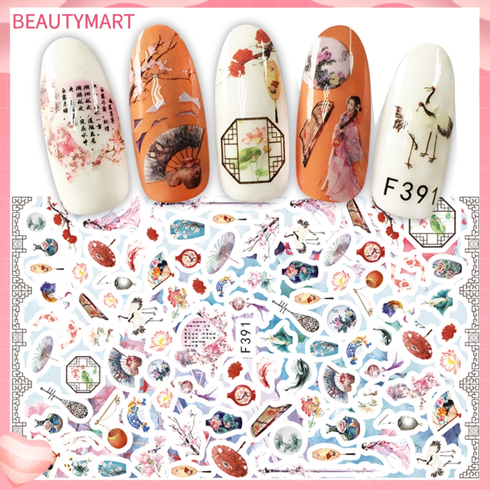 Miếng Dán Chuyển Nước Trang Trí Móng Tay Họa Tiết Động Vật Hoạt Hình Dễ Thương DIY