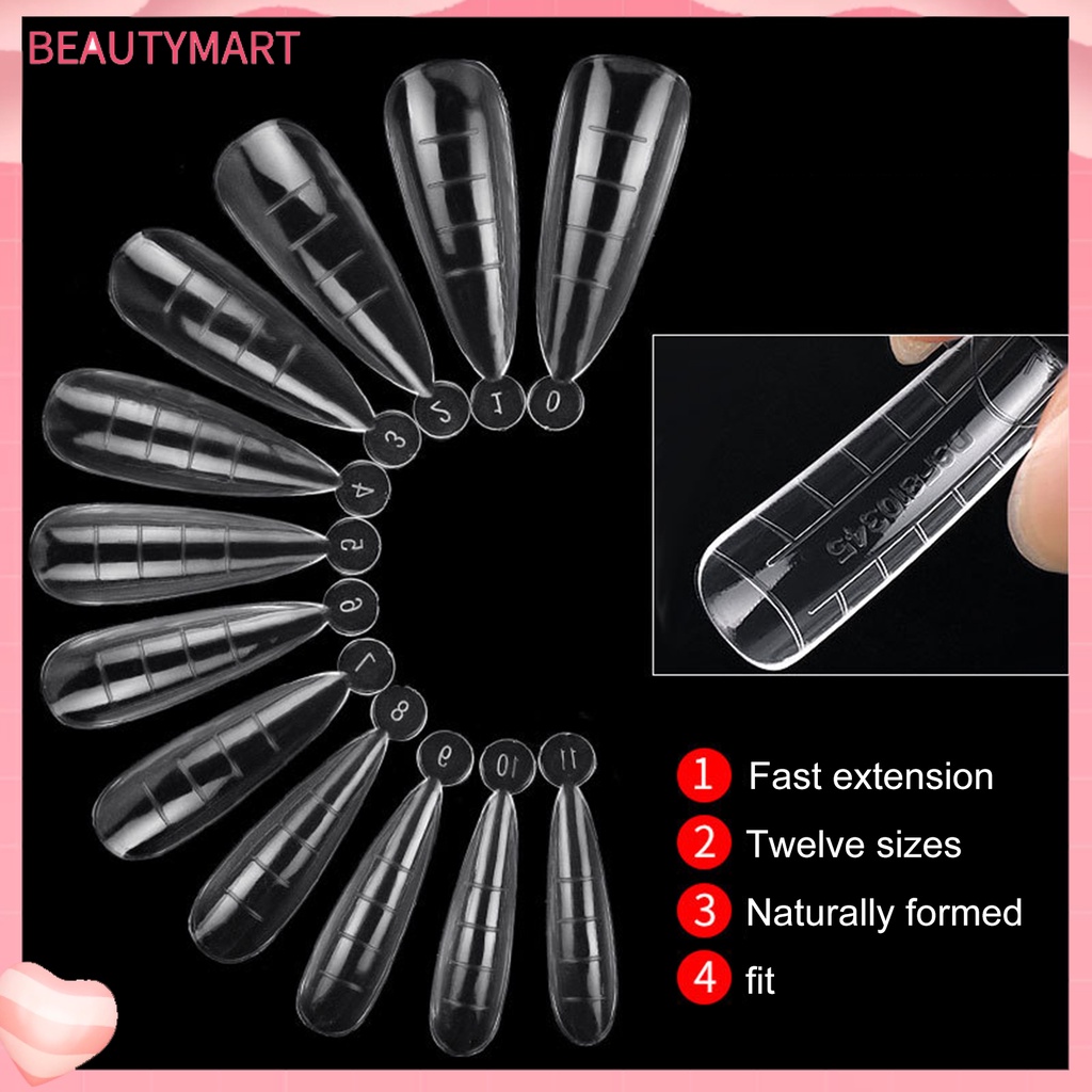 Set 120 Khuôn Nối Dài Móng Tay Trong Suốt Nhanh Chóng