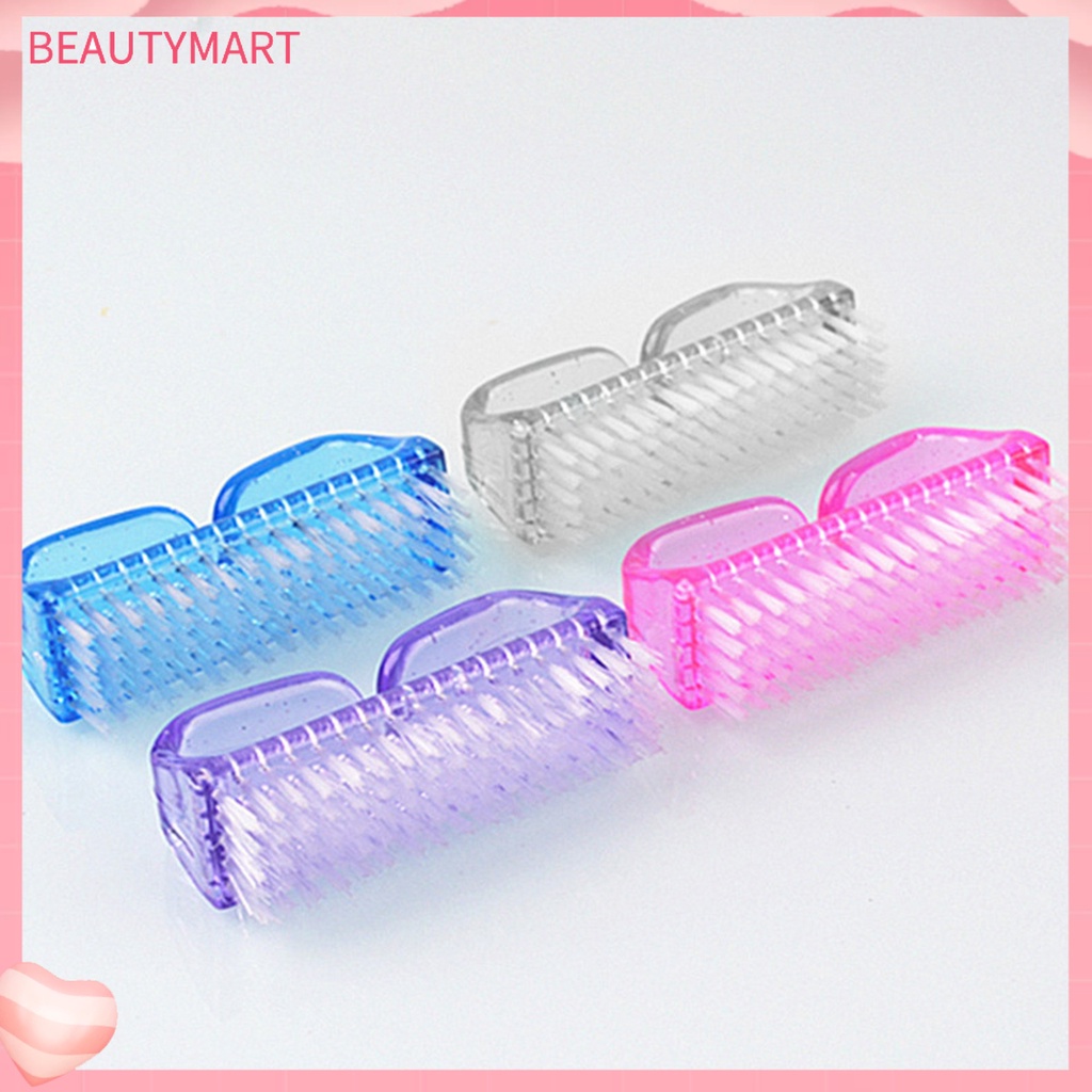Bộ 4 Bàn Chải Vệ Sinh Móng Tay Cầm Nhựa Tiện Dụng