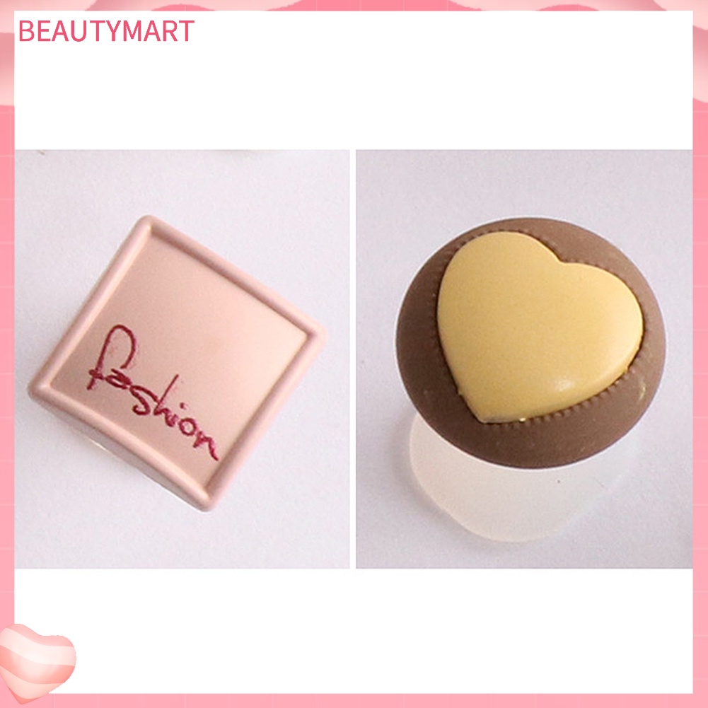 Set 8 Dụng Cụ Tách Ngón Chân Bằng Silicone Hình Vuông / Trái Tim DIY