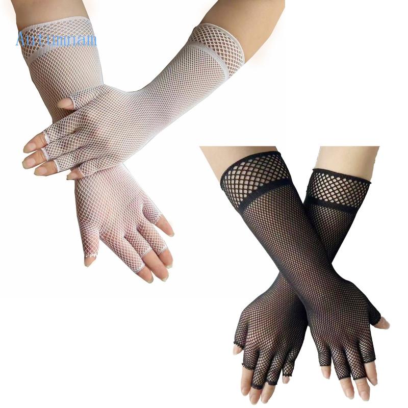 Găng Tay Lưới Hở Ngón Thời Trang Mùa Hè