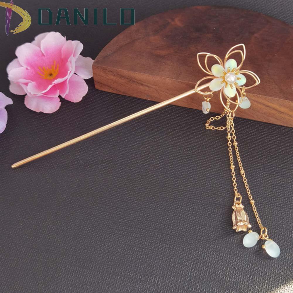 Trâm Cài Tóc Phối Tua Rua Dài Phong Cách Trung Hoa Cổ Điển Cho Nữ