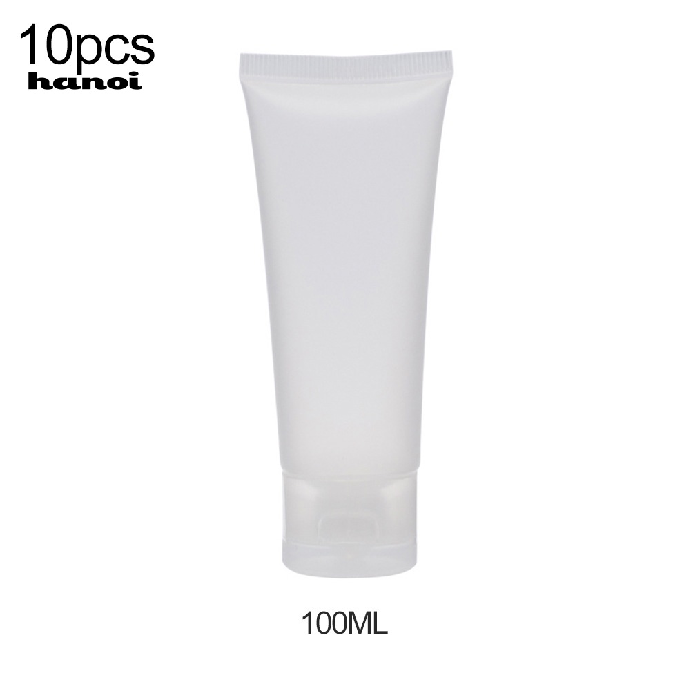 Set 10 Tuýp Rỗng Trong Suốt Đựng Mỹ Phẩm 30 / 50 / 100ml